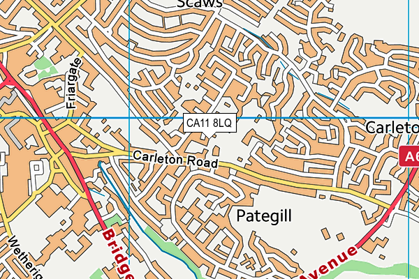 CA11 8LQ map - OS VectorMap District (Ordnance Survey)