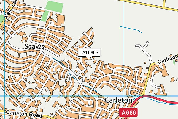 CA11 8LS map - OS VectorMap District (Ordnance Survey)