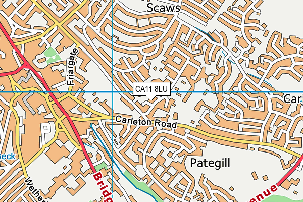 CA11 8LU map - OS VectorMap District (Ordnance Survey)