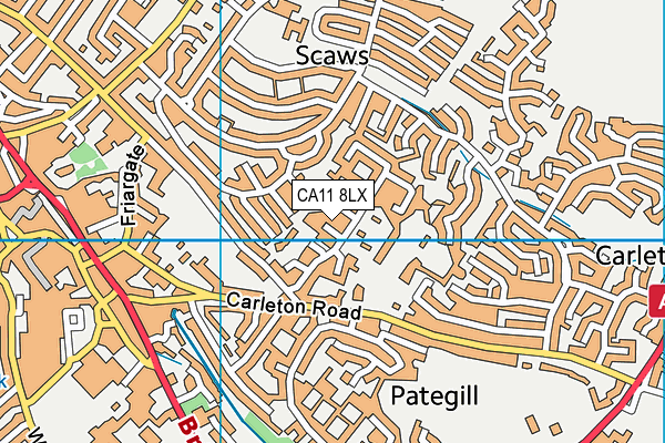 CA11 8LX map - OS VectorMap District (Ordnance Survey)