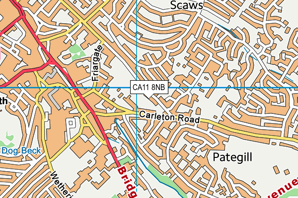 CA11 8NB map - OS VectorMap District (Ordnance Survey)