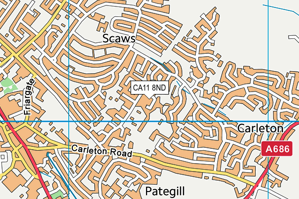 CA11 8ND map - OS VectorMap District (Ordnance Survey)