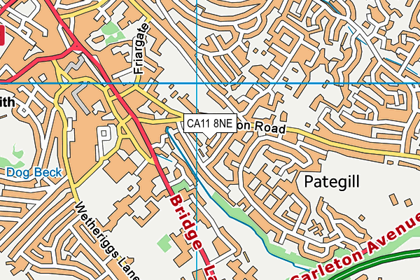 CA11 8NE map - OS VectorMap District (Ordnance Survey)