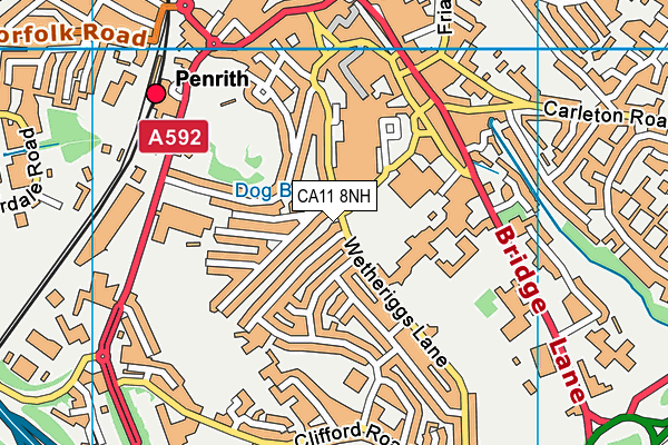 CA11 8NH map - OS VectorMap District (Ordnance Survey)