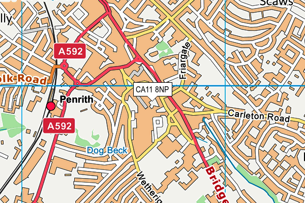 CA11 8NP map - OS VectorMap District (Ordnance Survey)