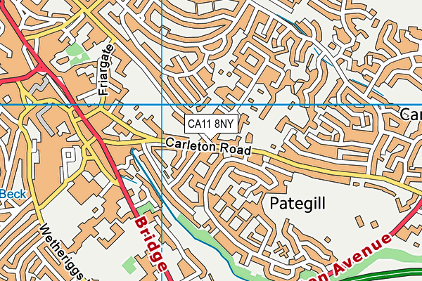 CA11 8NY map - OS VectorMap District (Ordnance Survey)