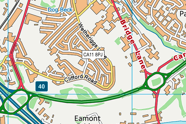 CA11 8PJ map - OS VectorMap District (Ordnance Survey)