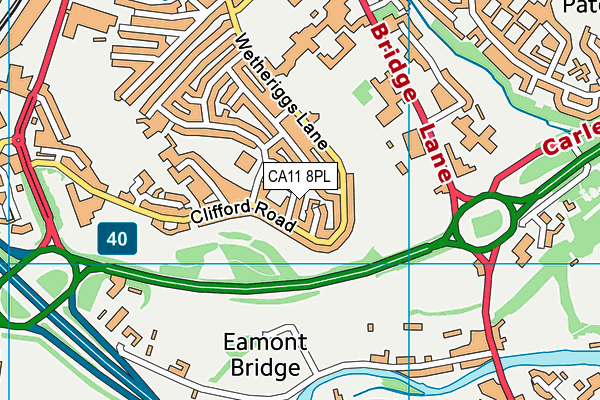 CA11 8PL map - OS VectorMap District (Ordnance Survey)