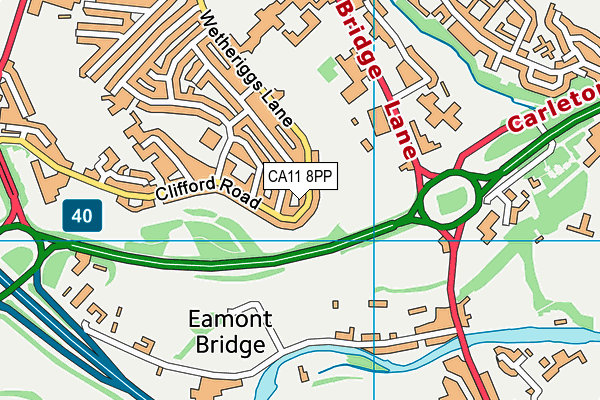 CA11 8PP map - OS VectorMap District (Ordnance Survey)