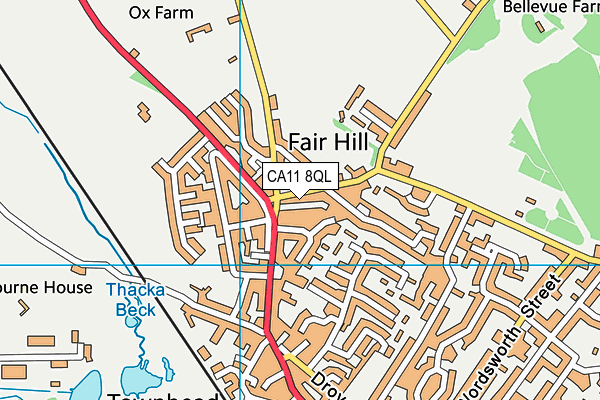 CA11 8QL map - OS VectorMap District (Ordnance Survey)