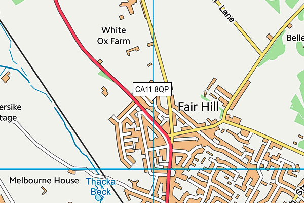 CA11 8QP map - OS VectorMap District (Ordnance Survey)