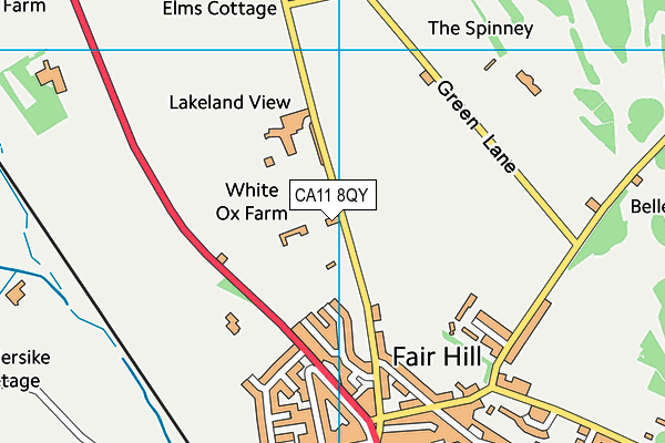CA11 8QY map - OS VectorMap District (Ordnance Survey)