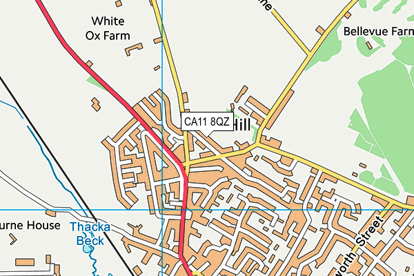 CA11 8QZ map - OS VectorMap District (Ordnance Survey)