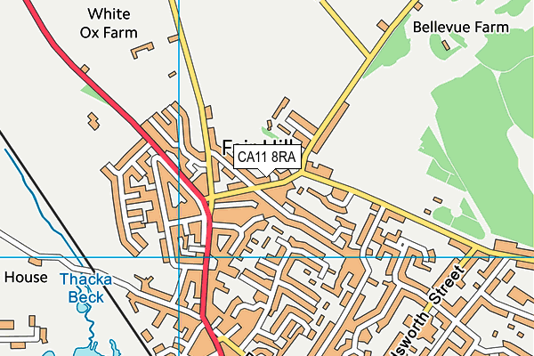 CA11 8RA map - OS VectorMap District (Ordnance Survey)