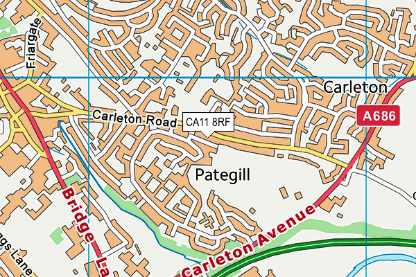 CA11 8RF map - OS VectorMap District (Ordnance Survey)