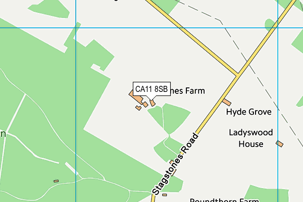 CA11 8SB map - OS VectorMap District (Ordnance Survey)