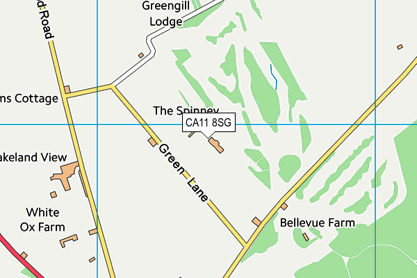 Penrith Golf Club map (CA11 8SG) - OS VectorMap District (Ordnance Survey)