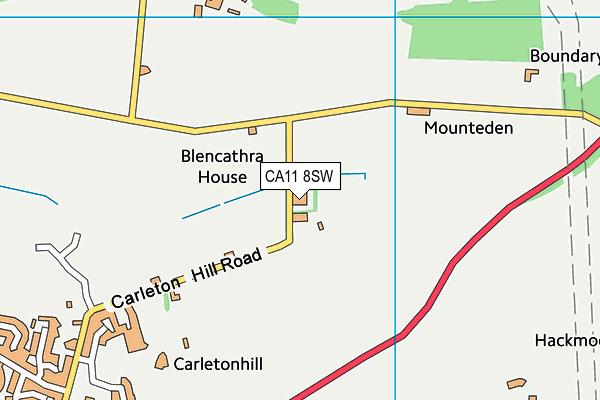 CA11 8SW map - OS VectorMap District (Ordnance Survey)