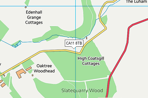 CA11 8TB map - OS VectorMap District (Ordnance Survey)