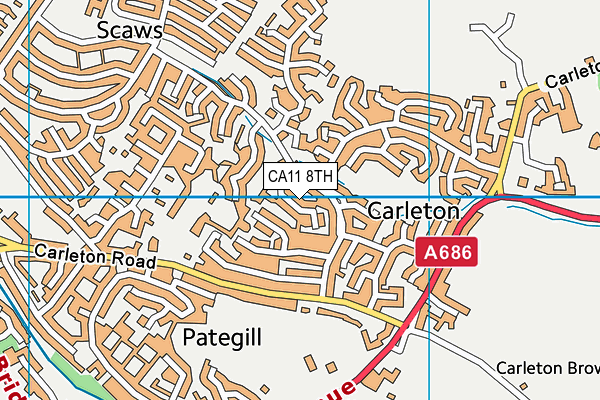 CA11 8TH map - OS VectorMap District (Ordnance Survey)