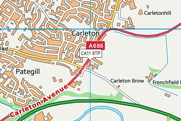 CA11 8TP map - OS VectorMap District (Ordnance Survey)