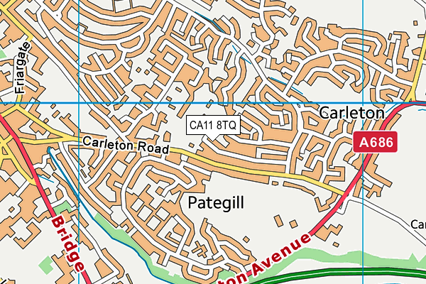 CA11 8TQ map - OS VectorMap District (Ordnance Survey)