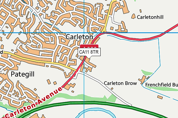 CA11 8TR map - OS VectorMap District (Ordnance Survey)