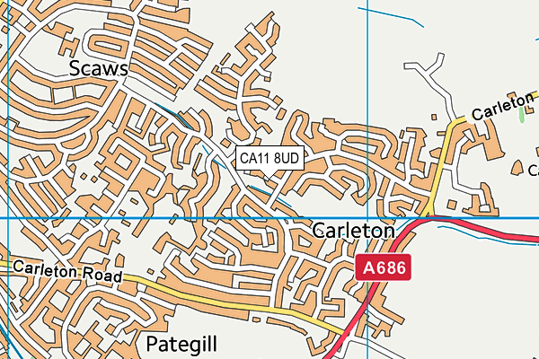 CA11 8UD map - OS VectorMap District (Ordnance Survey)