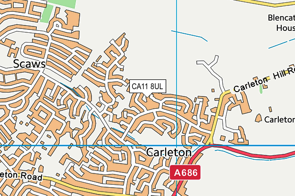 CA11 8UL map - OS VectorMap District (Ordnance Survey)