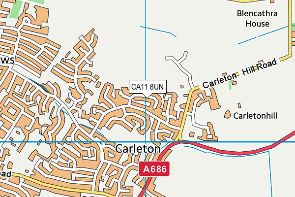 CA11 8UN map - OS VectorMap District (Ordnance Survey)