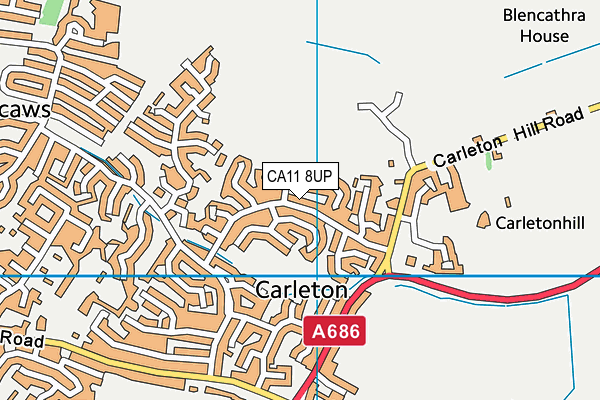 CA11 8UP map - OS VectorMap District (Ordnance Survey)