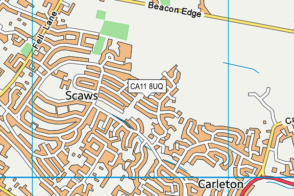 CA11 8UQ map - OS VectorMap District (Ordnance Survey)
