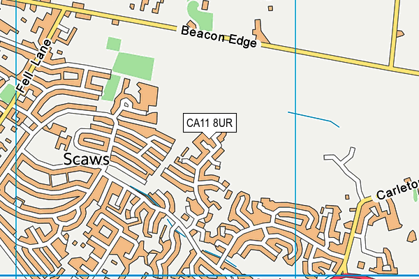 CA11 8UR map - OS VectorMap District (Ordnance Survey)