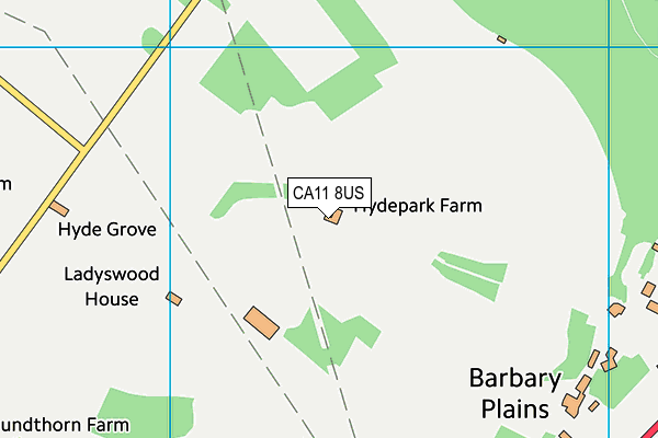 CA11 8US map - OS VectorMap District (Ordnance Survey)