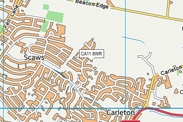 CA11 8WR map - OS VectorMap District (Ordnance Survey)