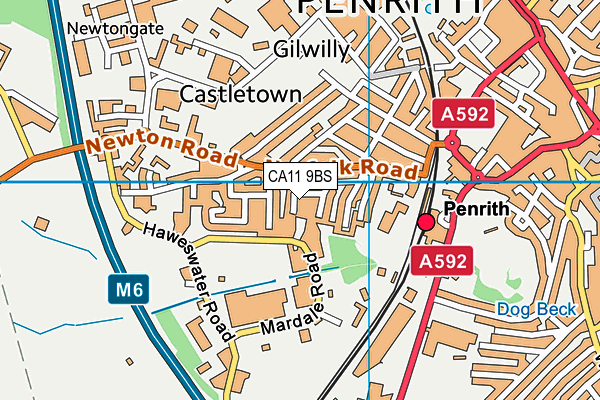 CA11 9BS map - OS VectorMap District (Ordnance Survey)