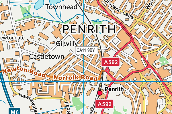 CA11 9BY map - OS VectorMap District (Ordnance Survey)