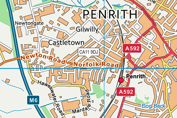 CA11 9DJ map - OS VectorMap District (Ordnance Survey)