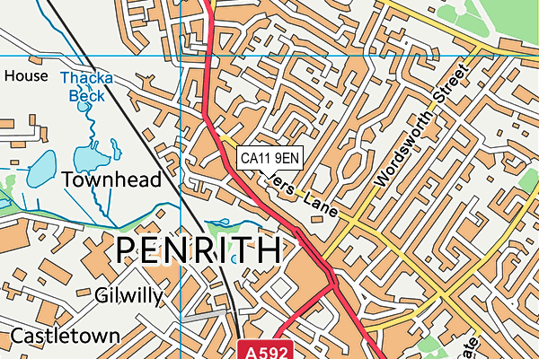 CA11 9EN map - OS VectorMap District (Ordnance Survey)