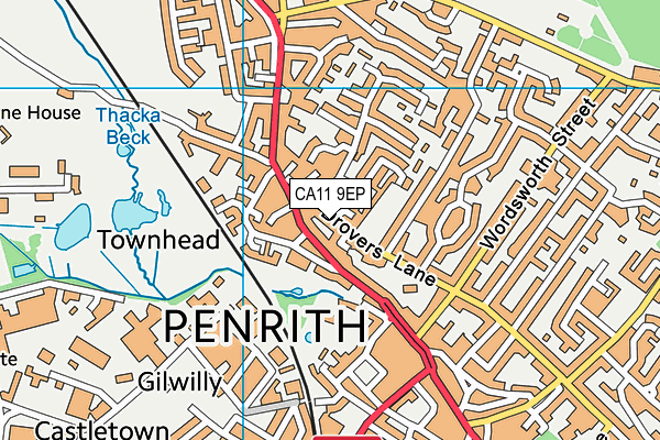 CA11 9EP map - OS VectorMap District (Ordnance Survey)