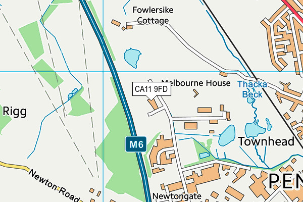 CA11 9FD map - OS VectorMap District (Ordnance Survey)