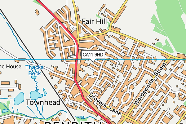 CA11 9HD map - OS VectorMap District (Ordnance Survey)