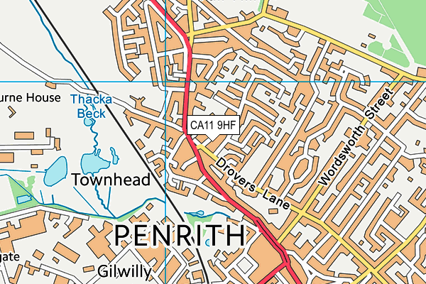 CA11 9HF map - OS VectorMap District (Ordnance Survey)