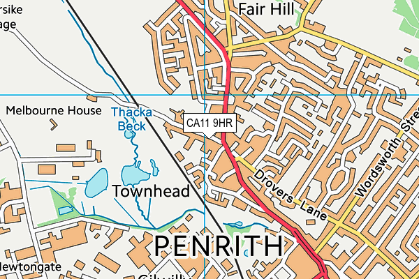 CA11 9HR map - OS VectorMap District (Ordnance Survey)