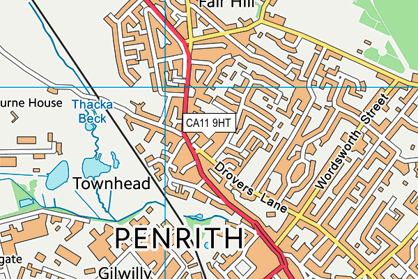 CA11 9HT map - OS VectorMap District (Ordnance Survey)