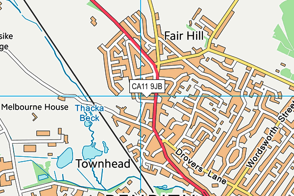 CA11 9JB map - OS VectorMap District (Ordnance Survey)