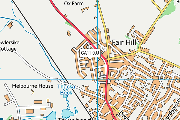 CA11 9JJ map - OS VectorMap District (Ordnance Survey)