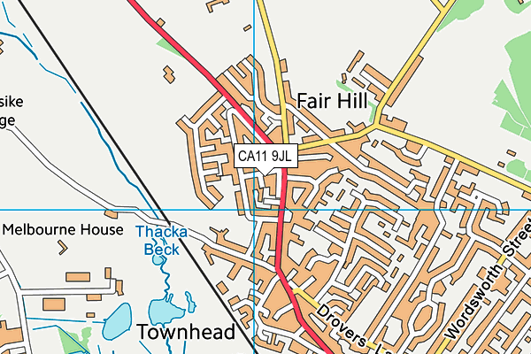 CA11 9JL map - OS VectorMap District (Ordnance Survey)