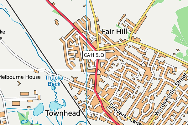 CA11 9JQ map - OS VectorMap District (Ordnance Survey)