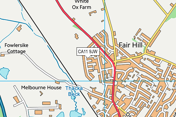 CA11 9JW map - OS VectorMap District (Ordnance Survey)